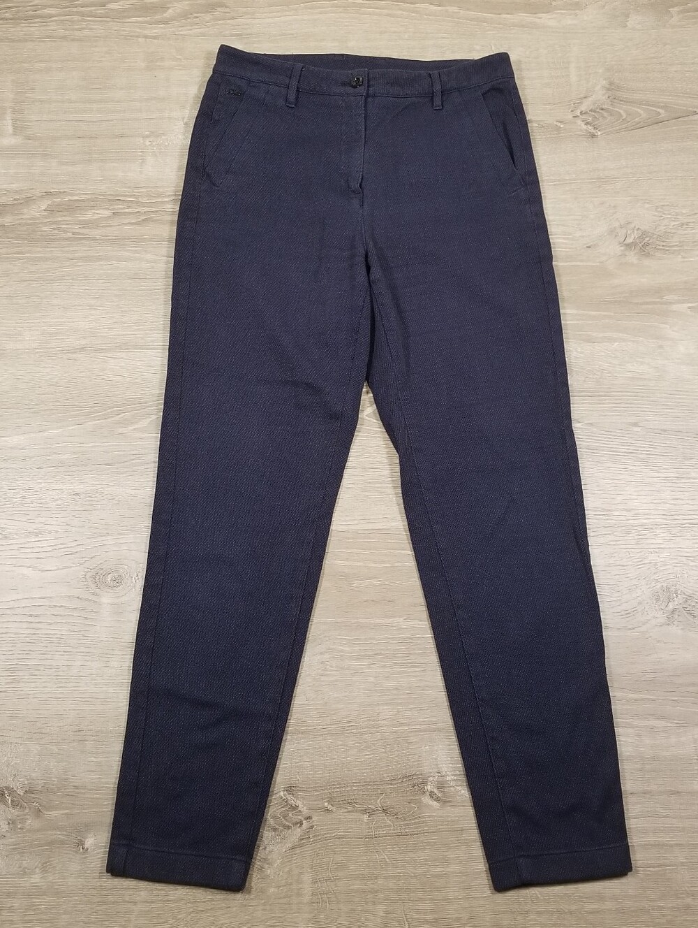 G Star Raw Bronson High Waist Chino Pants Blue Womens Size 28/30 Tapered Ankle